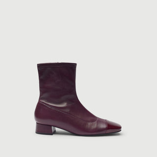 Laurie Ankle Boots Burgundy Leather