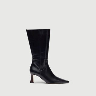 Florence Boots in Black Leather