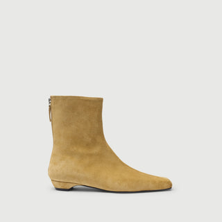 Hunter Ankle Boots in Tan Suede