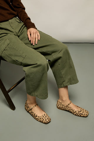 Julieta Mary Janes in Leopard Print Calf Hair
