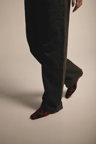 Hunter Ankle Boots in Caramel Cow Print Calf Hair