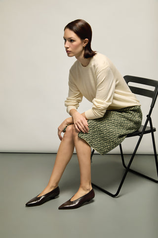 Freya Pumps in Brown Leather