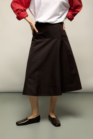 Berta Flats in Brown Leather