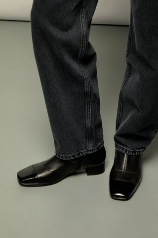 Lauire Bottines en Cuir Noir