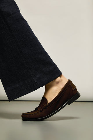 Zoe Mocassins en Daim Marron