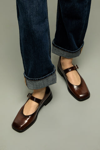Gia Babies en Cuir Caramel