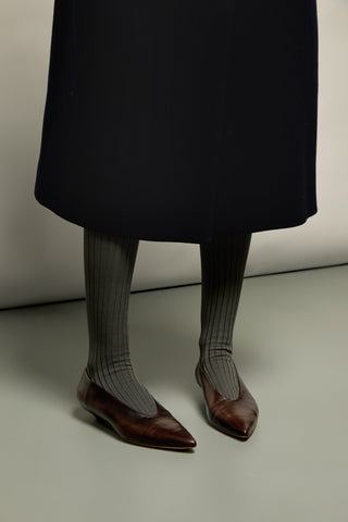 Freya Pumps in Brown Leather