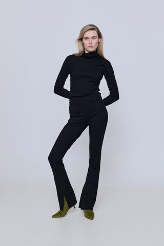 Paula Ankle Boots in Olive Calf Hair