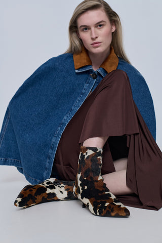 Paula Bottines en Cuir de veau façon imprimé de vachette