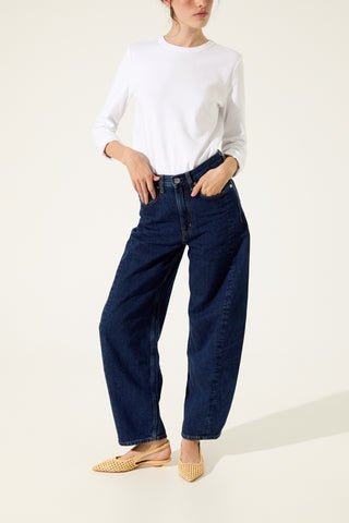 Harper Slingback Flats in Vanilla Woven Leather