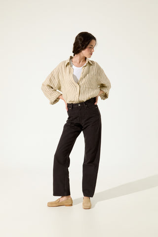 Gaia Loafers in Beige Suede