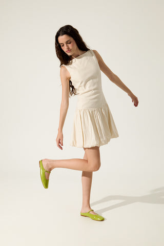 Aria Mule in Green Patent Leather