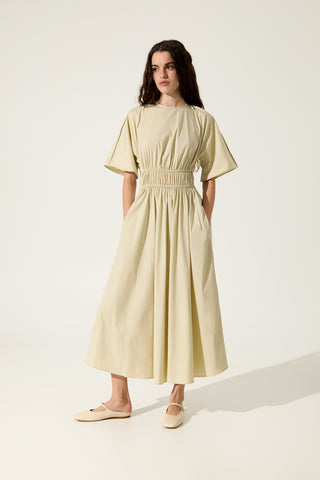 Aria Mule in Cream Patent Leather