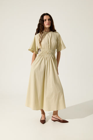 Harper Slingback Flats in Chocolate Woven Leather