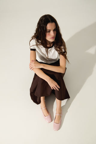 Julieta Mary Janes in Pink Patent Leather