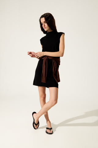 Mia Sandals in Black Leather