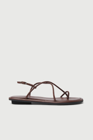 Alice Sandals in Chocolate Leather