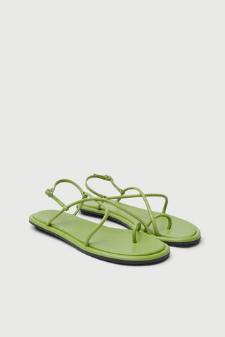 Alice Sandals in Green Leather