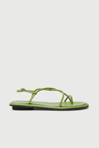 Alice Sandals in Green Leather