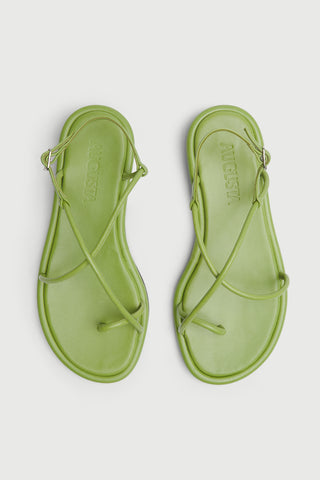 Alice Sandals in Green Leather