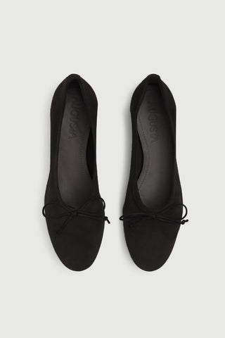 Ava Ballet Flats in Grey Suede - Size 38