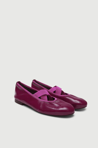 Bettina Bailarinas en Charol Fucsia