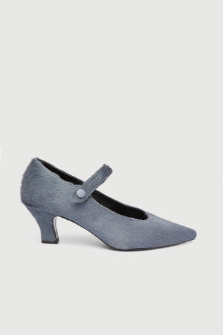 Carmen Pumps in Grey Calf Hair