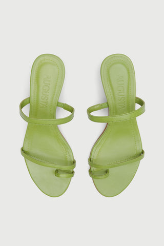 Daisy Sandals in Green Leather