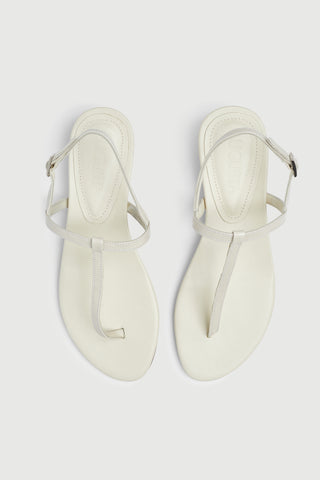 Daphne Sandals in Ivory Patent Leather