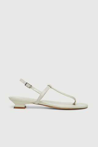 Daphne Sandals in Ivory Patent Leather