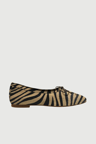 Ava Ballerines en cuir effet tigre - Taille 37