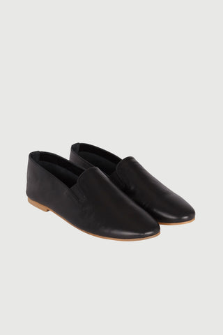 Cleo Loafers in Black Leather