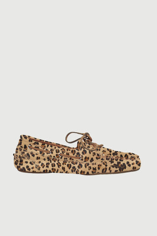 Ivy loafers in Leopard print Calf Hair