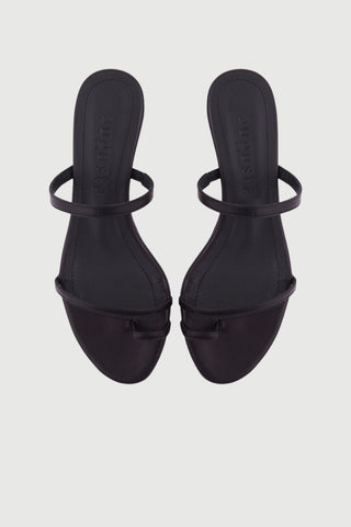 Daisy Sandales en Cuir Noir