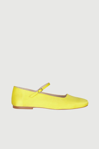 Julieta Yellow Satin - Size 38