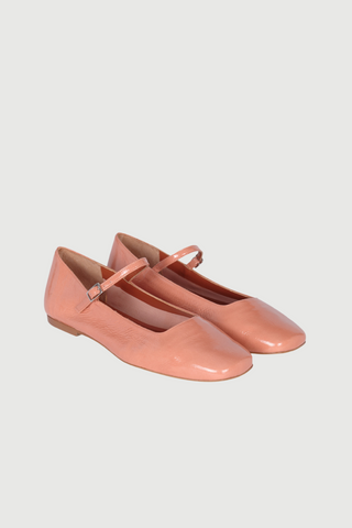 Julieta Mary Janes in Blush coloured Patent Leather Augusta the Brand