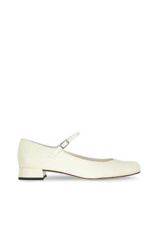 Emilia Mary Janes in Cream Patent Leather - Size 40