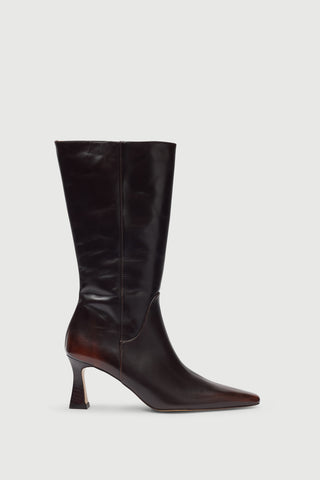Florence Boots in Brown Leather