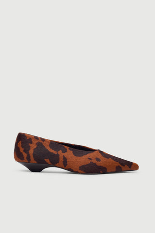 Freya Pumps in Caramel Cow Calf Hair