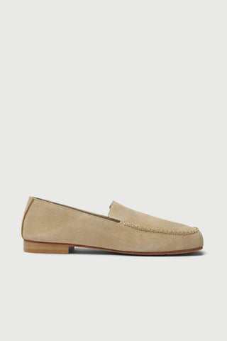 Gaia Loafers in Beige Suede