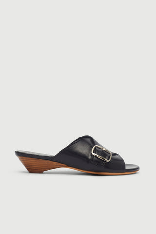 Grace Sandal in Black Leather - Size 37