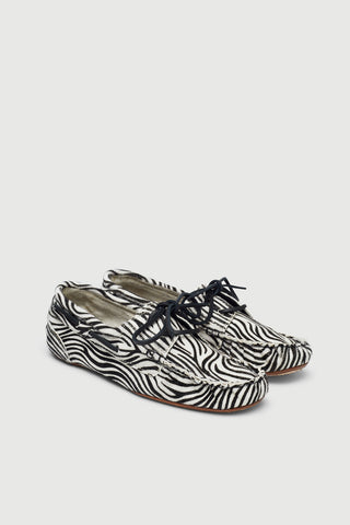 Ivy loafers in Zebra print Calf Hair