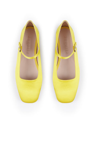 Julieta Yellow Satin - Size 38