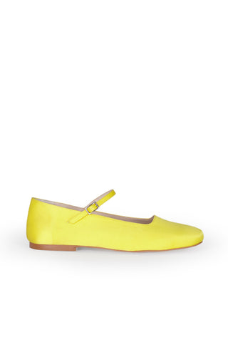 Julieta Yellow Satin - Size 38