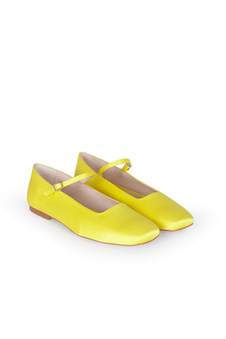 Julieta Yellow Satin - Size 38