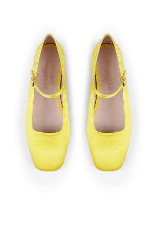 Julieta Yellow Satin - Size 38
