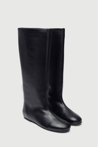 Juno Boots in Black Leather