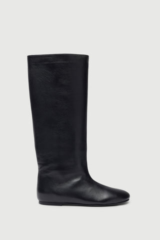 Juno Boots in Black Leather