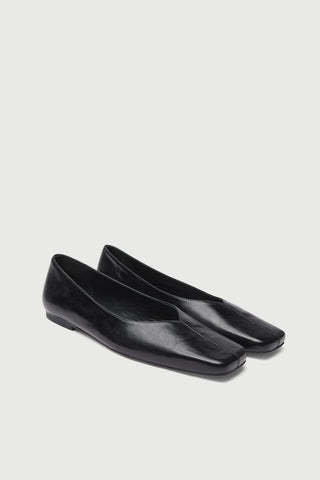 Kate Ballet Flats in Black Leather - Size 37