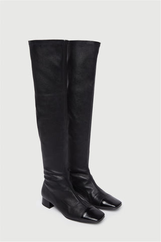 Kendall Boots in Black Leather